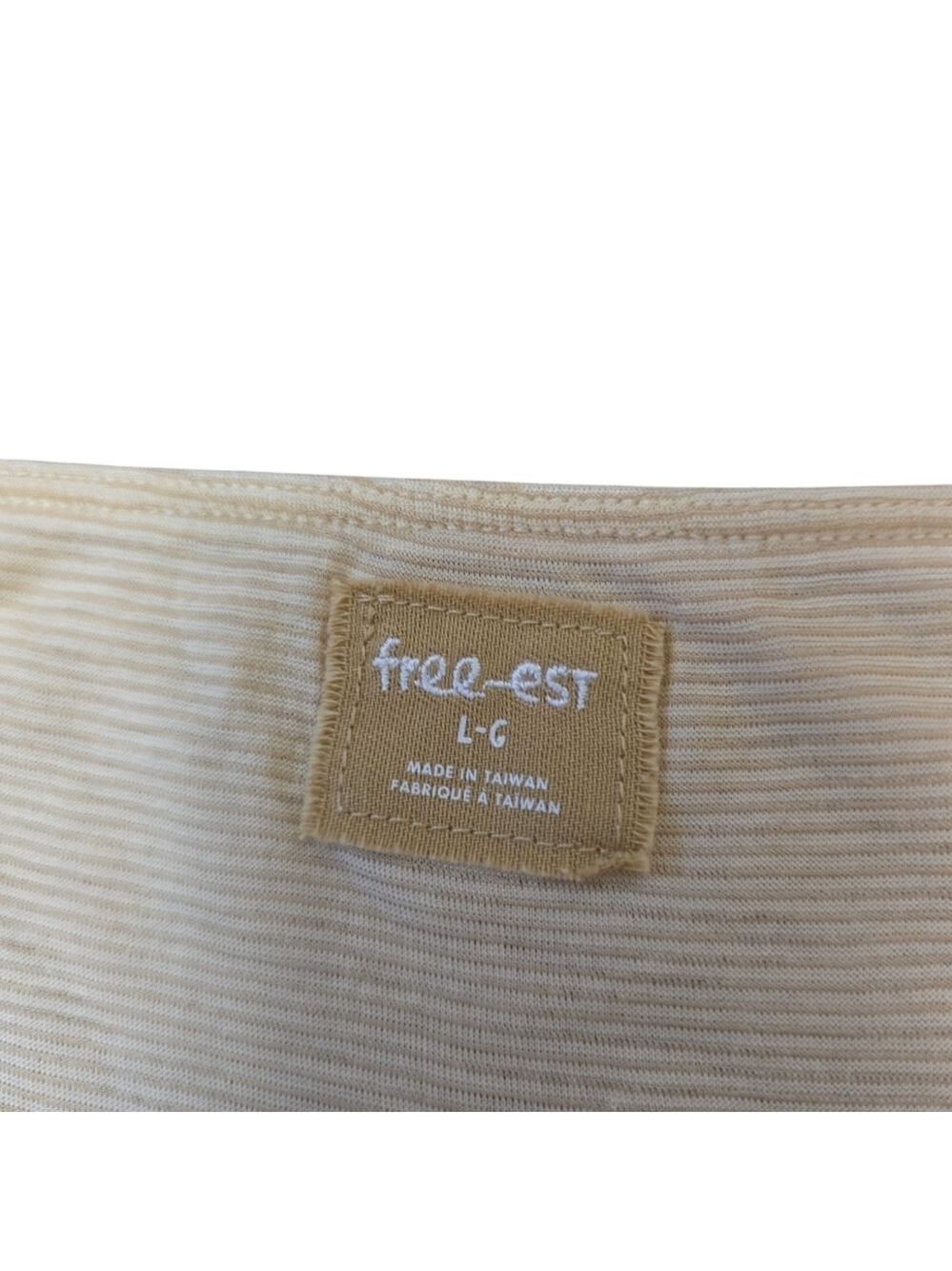 Title: Free People Free-Est Cream Modal Two-Piece Lounge Set Top & Mini Skirt Si - Picture 3 of 3